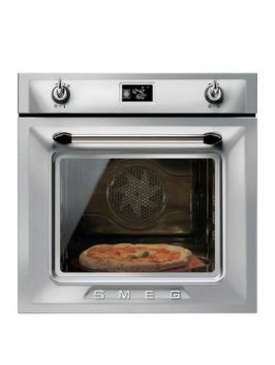 Smeg Sf6922Xpze 60Cm Built-In Single Electric Oven - Silver